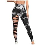 Lastesso Leggings for Women Tummy Control Leggings for Women Fashion Cut Out Tummy Control Tights Pants Marble Printting Athletic Yoga Dance Leggings Recent Orders Placed by me