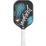 Pickleball Paddles,USAPA,16MM Carbon Fiber Pickleball Paddle with Polymer Honeycomb Core Provides Lighter Weight&Higher Grit&Spin,Engineered for Professional Players(Blue)
