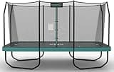 SKYWALKER TRAMPOLINES 9 x 15 FT Rectangle Trampoline with Safety Enclosure Net ASTM Approved Outdoor Recreational Trampoline for Kids