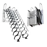 12 Steps Retractable Loft Foldable Ladder, Extra Wider 4in, Stairs Pull Down System for Height 8.8~9.8ft, Wall-Mounted Collapsible Ladder, Attic Stairs with 2 Handrails, 660lb Capacit (12 Steps)