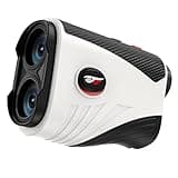 Range Finders Golf,1200 Yards Laser Golf Rangefinder with Slope,7X Magnification,IP54 Waterproof,Rechargeable Battery Magnetic Strip Laser Rangefinders,Golf Pin Flag Pole Lock(Pearl White)