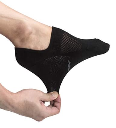 Pro Mountain Thin No Show Socks Women Seamless Wide Toe Box For Health Size M Black 6 Pack Liner Thin Footies Casual Sneakers Loafer Flats US Shoe 8-10