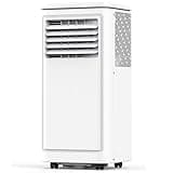 8000 BTU Portable Air Conditioners for Room up to 350 Sq. Ft, 3-in-1 Mini AC Unit for Bedroom with Dehumidifier & Fan Mode, Remote Control, Sleep Mode, 24H Timer