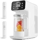 Reverse Osmosis Water Filter Countertop, 5 Stage Ro Water Filtration System with Remineralization Glass Pitcher, 4:1 Pure to Drain, TDS Real-Time Displaying, 4L Capacity Tank for Home Office