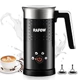 4 in 1 Electric Milk Frother: 10oz/350 mL Large Capacity Electric Milk Steamer for Hot and Cold Milk Froth - Automatic Milk Frother & Warmer for Latte, Cappuccinos, Macchiato, Hot Chocolate