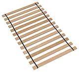 Signature Design by Ashley Twin Wooden Bunkie Board Roll Slats, .75 Inch Mattress Support