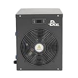 DOEL 12000 BTU Mini Swimming Pool Heat Pump for Above-Ground Pools, 3.45 kW Electric Pool Heater with Titanium Heat Exchanger, 110V 60Hz