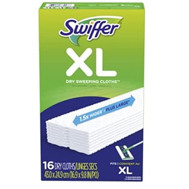 Swiffer Sweeper X-Large Disposable Sweeping Cloths, White, 16-Count Boxes (Pack of 3)