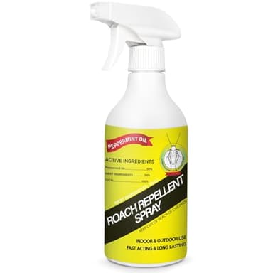 16oz Peppermint Oil Roaches Spray, Natural Plant-Based Peppermint Spray Insect Repellent for Roaches, Pest, Bugs, Rodents, Spiders, Ants, Flies, Home & Kitchen Use