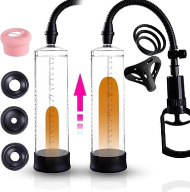Male Bigger Growth Pump Enlargement Growth Vacuum Pumps Training Device, Automatic Air Suction Electric Pump Increase Size Enlarger, Mens Underwear Silicone Pocket Extend Tools Bigger GH5