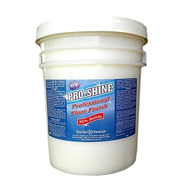 Quality Chemical Pro Shine High Solids Commercial Wet-Look Floor Finish Wax - High Shine Floor Cleaner, Future Floor Wax - Floor Wax for VCT Tile Floors, Polish & Restorer - 640 oz (Pack of 1)