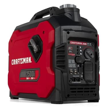 Craftsman C0010250 2,500-Watt Gas Portable Generator - Reliable Power for Outdoor Activities - Quiet Operation - Lightweight and Compact Design - Powered by Generac - 50 State/CARB Compliant