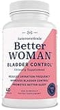 BetterWOMAN Bladder Control Supplement for Women- Helps to Reduce Bathroom Trips - Sleep Better at Night –Reduce Urgency and Occasional Leakage* - interceuticals (1 Bottle)