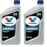 Valvoline European Vehicle Full Synthetic SAE 5W-40 Motor Oil 1 QT (Pack of 2)