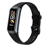 Fitness Tracker with 24/7 Heart Rate Blood Oxygen Sleep Monitor,Activity Tracker with 1.1" AMOLED Touch Color Screen, Multiple Sport Modes Step Counter,IP68 Waterproof for Women Men (Graphite Black)