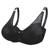 NORFULL Special Pocket Bra for Silicone Breastforms Post Surgery Mastectomy Crossdress Black Bra Size 36/80