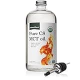 Natural Force Organic Pure C8 MCT Oil – Liquid MCT Oil in Glass Bottle Container – Concentrated Caprylic Acid – Keto, Paleo, Kosher, Vegan & Non-GMO – Lab Tested for Quality and Purity, 32 Ounce