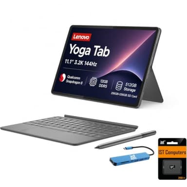 Lenovo Yoga Tab AI Tablet, 11" 3K 144Hz, 12GB RAM, 512GB, Pro Pen, Keyboard