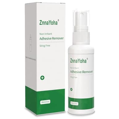 ZnnaYoha Adhesive Remover Spray,No Sting Medical Adhesive Remover for Skin,Ideal for Ostomy Patients, Sensitive Skin and Bandage Removal, Alcohol Free,1oz/ 30ml