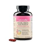 NatureWise Hair Skin and Nails Vitamin, Biotin 5000mcg w/Hyaluronic Acid, Collagen for Women with C, B Complex, D3, A, E, Iron - Non-GMO, Gluten Free - 150 Softgels[50-Day Supply]