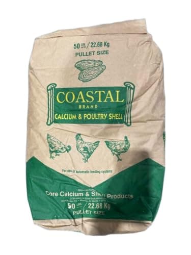 Homestead Harvest Coastal Oyster Shell Calcium Supplement – for Chickens and Ducks (50 lb)