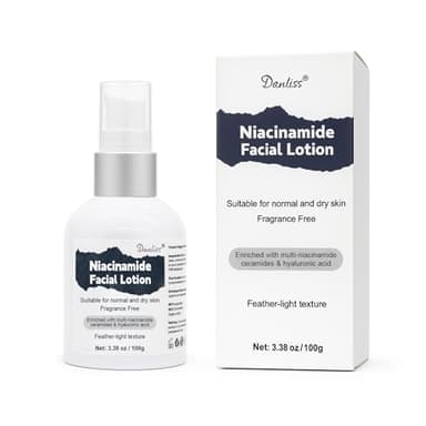 Niacinamide Moisturizer Cream, Hyaluronic Acid & Squalane for Face, Lightweight Daily Lotion for Dry Skin, Strengthens Skin Barrier, Provides Instant Comfort & Lasting Hydration, Unscented 3.38 oz