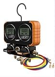 NAVAC NRM2D0101 Digital Manifold Gauge, Dual Head, 9R01, 5' HS Hoses