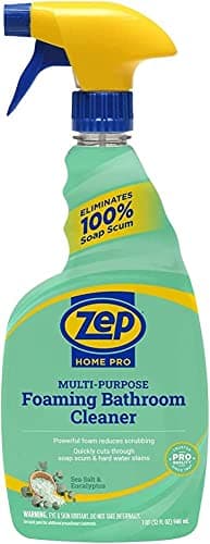 Zep Home Pro Multi-Purpose Foaming Bathroom Cleaner - 32 Fl. Oz. - R53106 - Pro Trusted Cleaning Power: Now in Refreshing Scents and Family Friendly Formulas (1)