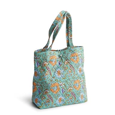 Vera Bradley Women's Premium Cotton Small Original Tote, Gemstone Paisley, One Size