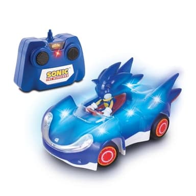 NKOK Ready to Run Sonic Glow Racer RC Car – 1/28 Scale Remote Control Vehicle with Light-Up Body (Sonic Glow Racer)
