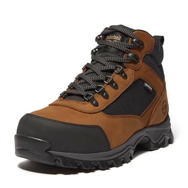 Timberland PRO Men's Keele Ridge Steel Safety Toe Waterproof Industrial Hiker Work Boot, Brown/Black, 11W US