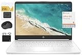 HP New 14" HD Ultral Light Thin Laptop, Quad-Core Intel Celeron Processor, 16GB RAM, 320GB (64GB eMMC+ 256GB Card), Wi-Fi, Upto 11 Hours, Windows 11 S + 1 Year Office 365+HubxcelAccessory, White