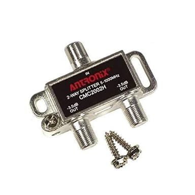 Cable Modem & MOCA Premium Coaxial 2-Way Splitter Ideal for Bidirectional RG-6 RG-59 Communications