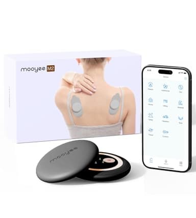 Mooyee Wireless TENS Unit for Pain Relief, 18 Modes App Control Tens Machine & Deep Tissue Muscle Stimulator for Pain, Soreness & Muscle Relief – Ideal for Back, Neck, Shoulders, Arms & Legs
