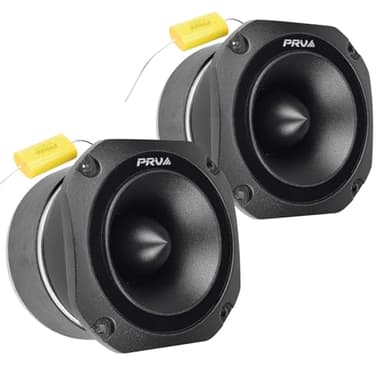 PRV AUDIO TW700Ti Black 4 Inch Titanium Bullet Tweeter TW700Ti 240 Watts, 8 Ohm Super Tweeter, Built-in Capacitor Pro Audio High Frequency Driver (2 Tweeters)