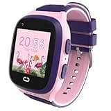 4G Kids Smart Watch for Girls Toys with GPS Tracker SIM Card WiFi Location Cell Phone SOS Calling Waterproof Voice Chat Touch Screen Alarm Clock for Ages 5-12 Kids Birthday Gifts (Pink)