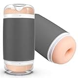 Male Masturbator Sex Toys for Men - Dual Open Ended Stroker Penis Training Device, Hands-Free Blowjob Masturbation Cup, Full-Tunnel Design, Extender for Prolong Endurance Adult Sex Toys & Games