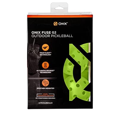 Onix Fuse G2 Outdoor Pickleball Balls Ready to Play Great Durability and Balanced Ball USA Pickleball Approved Weather Weighted Pickleball