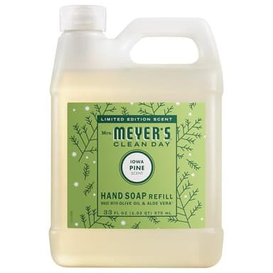 MRS. MEYER'S CLEAN DAY Hand Soap Refill, Iowa Pine Scent, 33 Fl Oz Bottle
