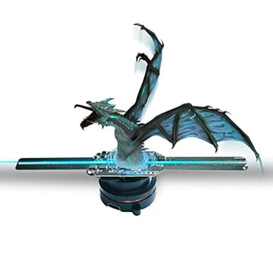 Missyou 3DHologramFan Projector - 5.5" Wi-Fi LED Holographic Display HD LED Holographic Christmas Tree for Halloween Advertising, Events, Exhibition User-Friendly App Control