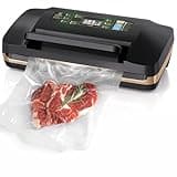 95kpa Commercial Vacuum Sealer Machine,Full Automatic Food Sealer, With 10-in-1 Functions,Easy-Lock Handle, Double Heat Seal,Vacuum sealer for food With Bags Storage, Built-in Cutter,Progress Display