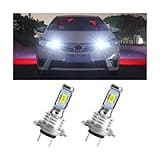 zipelo 2PCS H7 Car LED Fog Light, 3570 2SMD Automotive Super Bright 360° Light Range LED Bulbs Decoding Reversing Light Taillight DRL Replacement for SUV Truck RV Van (White)