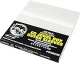 Square Deal Recordings & Supplies - CD Sleeves - RESEALABLE Premium 2mil Thick - Archival Quality, Crystal Clear - Holds 1 Standard 10.4mm CD Jewel Box (100 Sleeves)