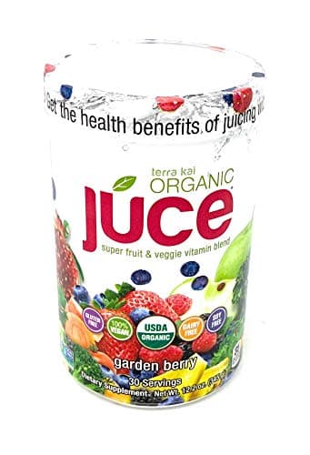 Terra Kai Organics Juce Super Fruit and Veggie Blend Drink, 12.2-Ounce Garden Berry
