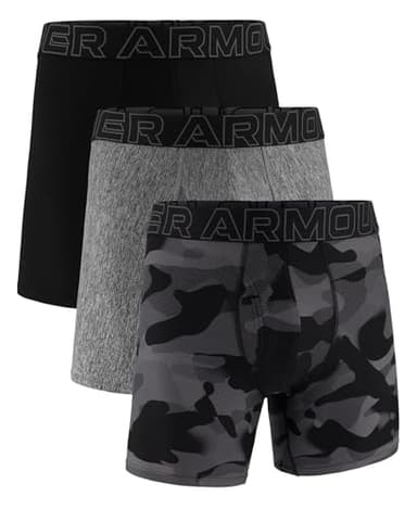 Under Armour Men's Multi-Pack Standard Tech Boxer Brief, 6" Inseam, All-Day Comfort & Ultra-Soft