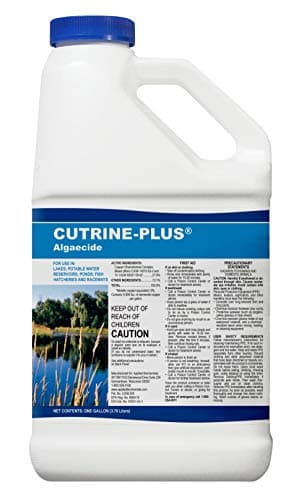 Cutrine-Plus Liquid Algaecide - 1 Gallon EPA-Approved Copper Formula for Fast Control of Planktonic, Filamentous and Chara Algae - Professional-Grade for Ponds, Lakes, Hatcheries & Irrigation Systems