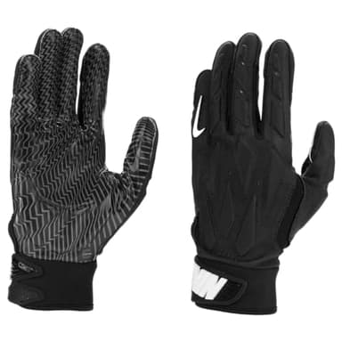 Nike D-Tack 7.0 Lineman Football Gloves Black | Black | White Large