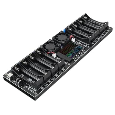 DWEII 8-Channel 18650 Lithium Battery Auto Charge/Discharge Tester Capacity Internal Resistance Tester 2.4-in Screen DC 5V