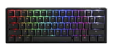 Ducky One 3 Mini 60% Mechanical Keyboard: Quack Mechanics Dampening, Hot-Swappable Cherry MX Red Switches, High-Density PBT Tripleshot Keycaps, RGB, US, Black