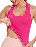 MathCat Workout Tank Tops for Women Sleeveless Gym Tops Seamless Racerback Athletic Yoga Shirts